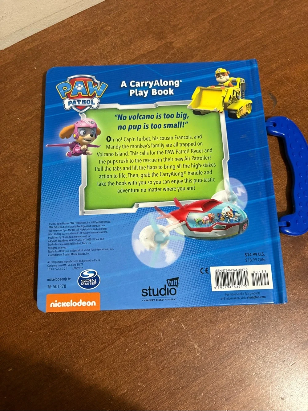PAW Patrol CarryAlong Play Book - Blue, Yellow, Red